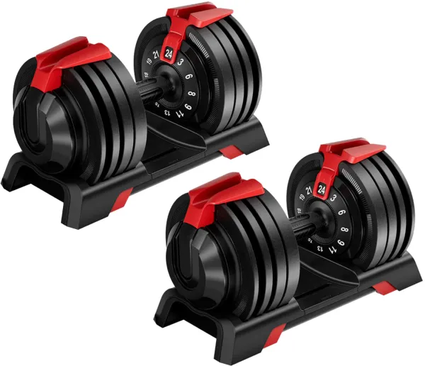 Odin Justerbar Håndvægte Sæt (12-i-én håndvægt) 2 stk 24kg